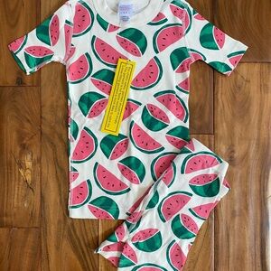 Hanna Andersson Girl’s Watermelon Print Short Pajamas Set Size 110 CM 5- NEW